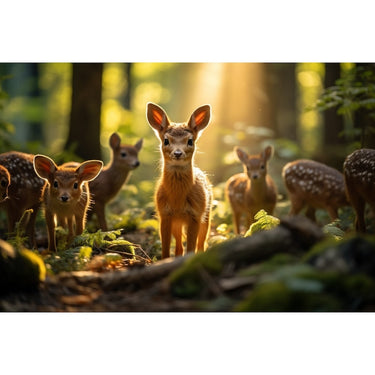 Canvas of Forest with Animals